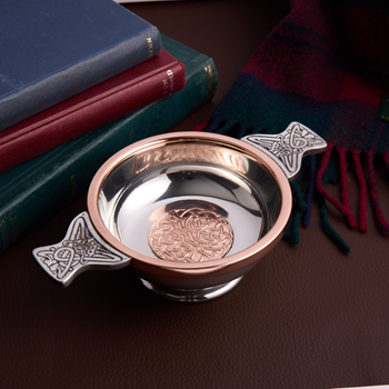 Celtic Copper Large Pewter Quaich