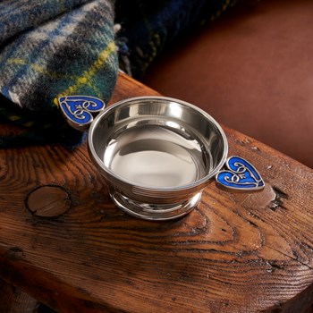 Blue Heart Of The Highlands Medium Quaich Blue Heart of the Highlands Quaich