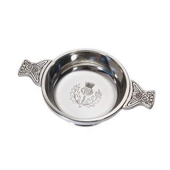 Medium Thistle Pewter Quaich