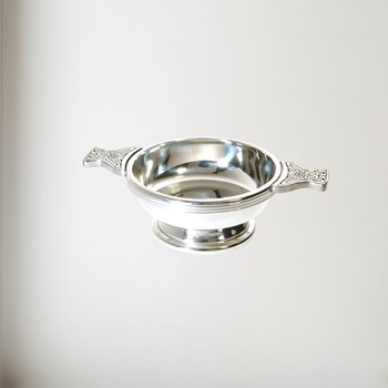 Medium Pewter Quaich Plain Pewter Quaich