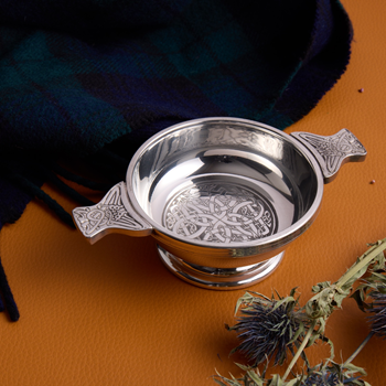 Celtic Circle Medium Pewter Quaich