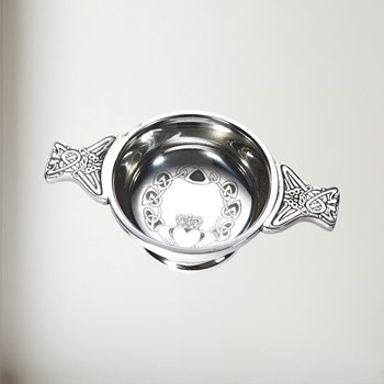 Small Claddagh Pewter Quaich