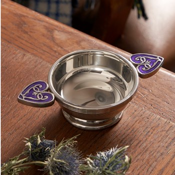 43ST-HH Standard Purple Heart of the Highlands Quaich