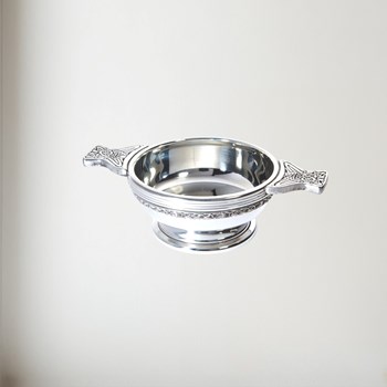 Standard Celtic Band Pewter Quaich Standard celtic band pewter quaich
