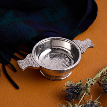 Celtic Circle Standard Pewter Quaich Celtic Circle Standard Pewter Quaich