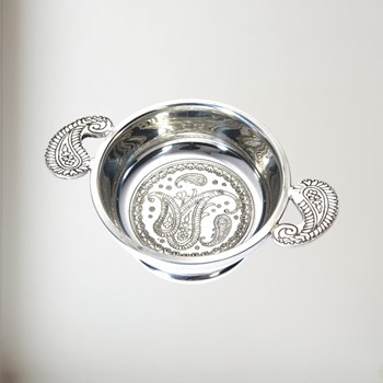 Standard paisley pewter quaich