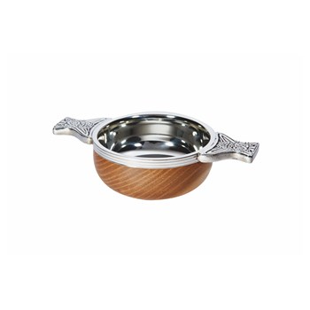 Small Wood And Pewter Quaich Small Wood And Pewter Quaich