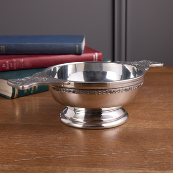 Celtic Band Pewter Large Plus Quaich Celtic Band Pewter Large Plus Quaich
