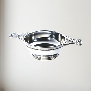 Large Plus Celtic Band Pewter Quaich Large plus celtic band pewter quaich