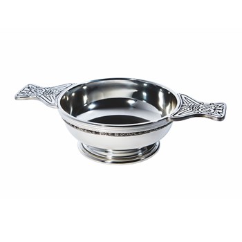 Large Plus Celtic Band Pewter Quaich Large Plus Celtic Band Pewter Quaich