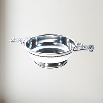 XL Celtic Band Pewter Quaich