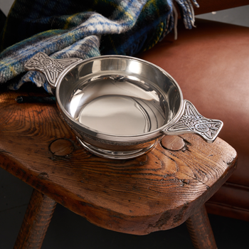 XL Celtic Band Pewter Quaich