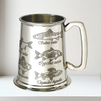 Fish 1 pint pewter Tankard