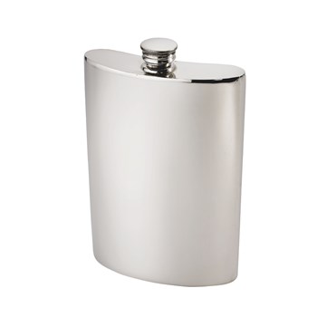10oz Plain Pewter Kidney Hip Flask