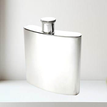 26oz Giant Plain Pewter Kidney Spirit Flask 26oz Giant Plain Pewter Kidney Spirit Flask