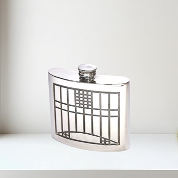 6oz Charles Rennie Mackintosh Pewter Kidney Hip Flask