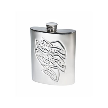 Knox 6oz Pewter Kidney Flask Knox 6oz Pewter Kidney Flask