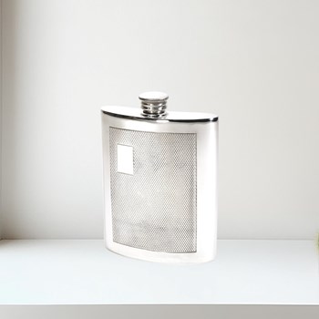 6oz Barley Pewter Kidney Hip flask