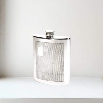 6oz Barley Pewter Kidney Hip Flask 6oz Barley Pewter Kidney Hip flask