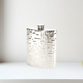 6oz Metropolitan Pewter Kidney Hip Flask 6oz Metropolitan pewter kidney hip flask