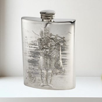 3oz pewter kidney spirit flask
