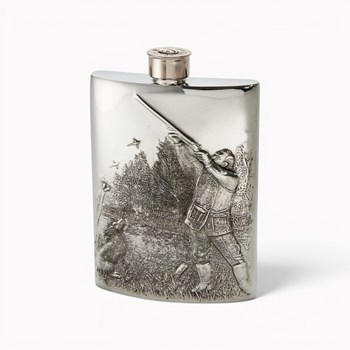Embossed Shooting 6oz Flask