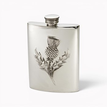 Embossed Thistle 6oz Flask Embossed Thistle 6oz Flask