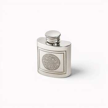 Tiny Kells Pewter Purse Flask
