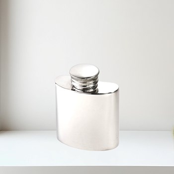 1oz Plain Small Pewter Purse Flask 1 oz plain pewter purse flask