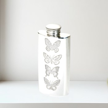 butterfly 2oz purse flask