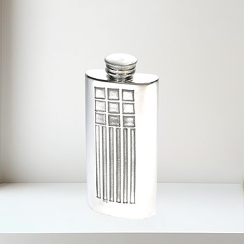 2oz Charles Rennie Mackintosh Pewter Purse Flask 2oz Charles Rennie Mackintosh Pewter Purse Flask