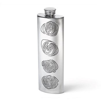 Charles Rennie Mackintosh 3oz Pewter Purse Flask