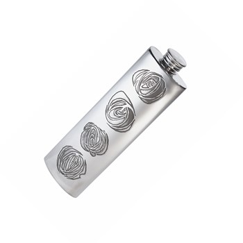 Charles Rennie Mackintosh 3oz Pewter Purse Flask