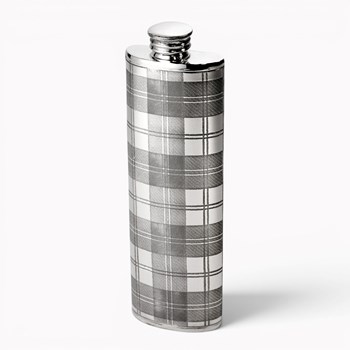 Tartan 3oz Pewter Purse Flask
