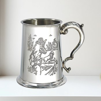 Shooting Scene One Pint Pewter Tankard Shooting Scene One Pint Pewter Tankard