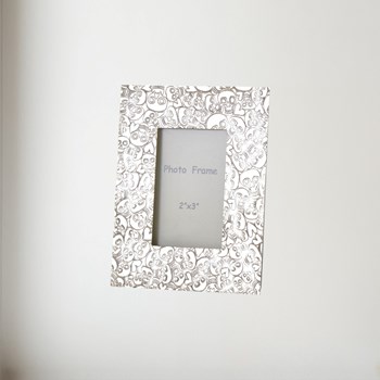 Love Skull Pewter 2"X3" Mini Picture Frame Love Skull Pewter 2"X3" Mini Picture Frame