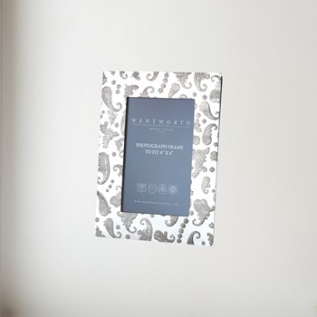 Medium Paisley Pewter 6"X4" Picture Frame Paisley pewter picture Frame