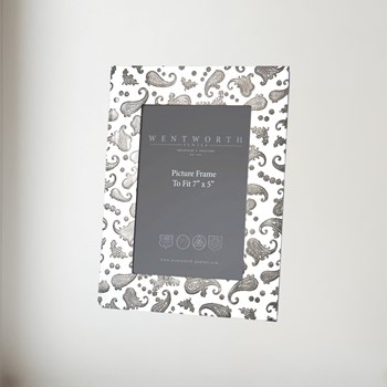 Large Paisley 7"X5" Pewter Picture Frame Large Paisley 7"x5" Pewter picture Frame
