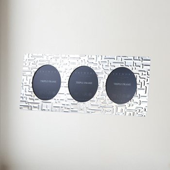 Triple Metropolitan Pewter Frame Triple Metropolitan Pewter Frame