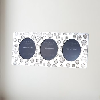 Triple Charles Rennie Mackintosh Pewter Picture Frame Triple Charles Rennie Mackintosh pewter picture frame