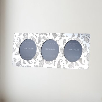 Paisley Pewter Triple Picture Frame Paisley Pewter Triple Picture Frame