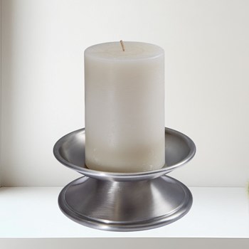 Medieval antique finish pewter Candle holder