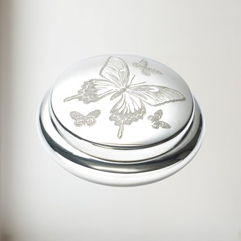 Butterfly Pewter Trinket Box Butterfly Pewter Trinket Box