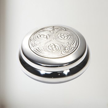 Kells round pewter trinket box