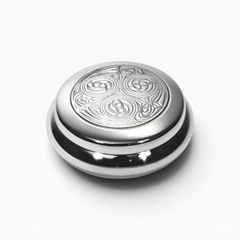 Kells Round Pewter Trinket Box Kells Round Pewter Trinket Box