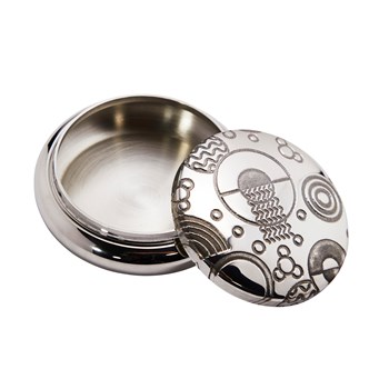 Retro Pewter Trinket Box