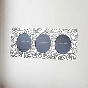 Tree of Life Pewter Triple Frame