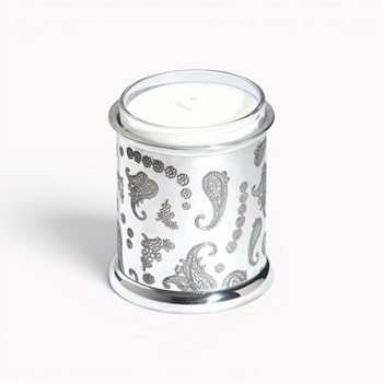 Paisley Pewter Candle Votive Holder