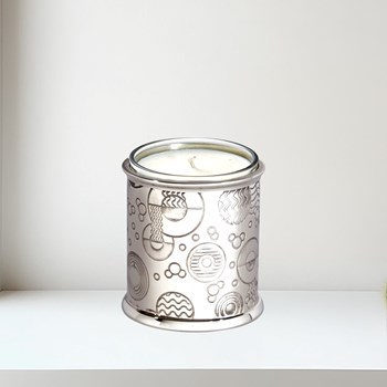 Retro Pewter Candle Votive