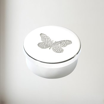 Small Butterfly Pewter Trinket Box Small Butterfly Pewter Trinket Box